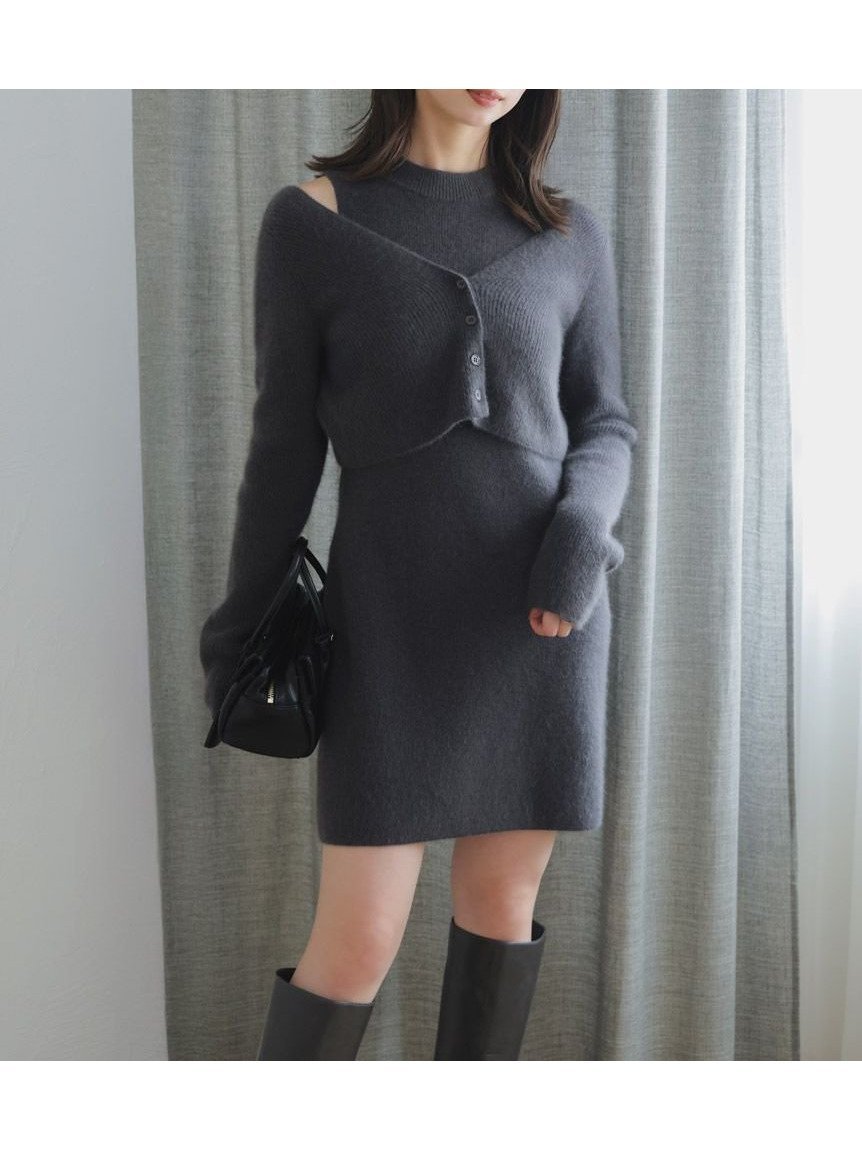 【スナイデル/SNIDEL】のラクーン畦ショートカーディガン インテリア・キッズ・メンズ・レディースファッション・服の通販 founy(ファニー) 　ファッション　Fashion　レディースファッション　Fashion for Women　トップス・カットソー　Cut & Sew Tops　カーディガン・羽織り　Layered Style Cardigans　ウェーブ　Wavy Pattern　畦　Ribbed Knit　カーディガン　Cardigan, Knitwear　クロップド　Cropped, Short Length　ショート　Short, Short Length　シンプル　Simple, Minimal　スマート　Smart, Elegant　A/W・秋冬　Autumn/Winter　おすすめ　Recommended / Our Picks　CGRY[007]|ID: prp329100004758473 ipo3291000000034720458