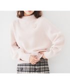 【アンタイトル/UNTITLED】の【洗える】ミドルゲージ モックネックニット ライトピンク|ID: prp329100004758508 ipo3291000000034448747