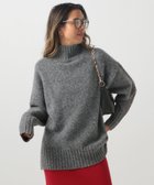 【ベイフロー/BAYFLOW】のふっくら軽くあったか ブークレタートルニットプルオーバー チャコール18|ID: prp329100004758551 ipo3291000000034430101