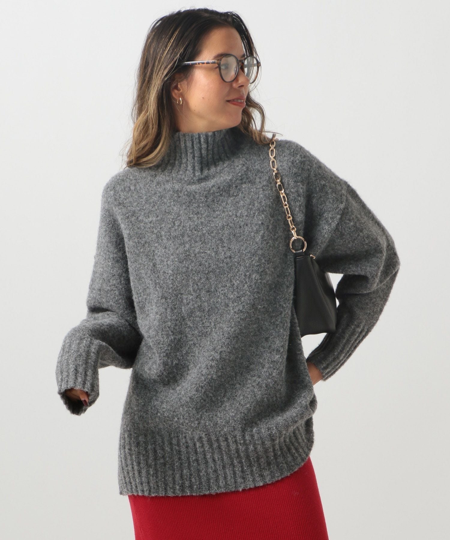 【ベイフロー/BAYFLOW】のふっくら軽くあったか ブークレタートルニットプルオーバー インテリア・キッズ・メンズ・レディースファッション・服の通販 founy(ファニー)  ファッション Fashion レディースファッション Fashion for Women トップス・カットソー Cut & Sew Tops ニット Knit Tops & Sweaters カジュアルプルオーバー・ニットトップス Pullovers & Knit Tops / Casual Pullovers おすすめ Recommended / Our Picks シンプル Simple, Minimal デニム Denim, Jeans Material チャコール18|ID: prp329100004758551 ipo3291000000034430101