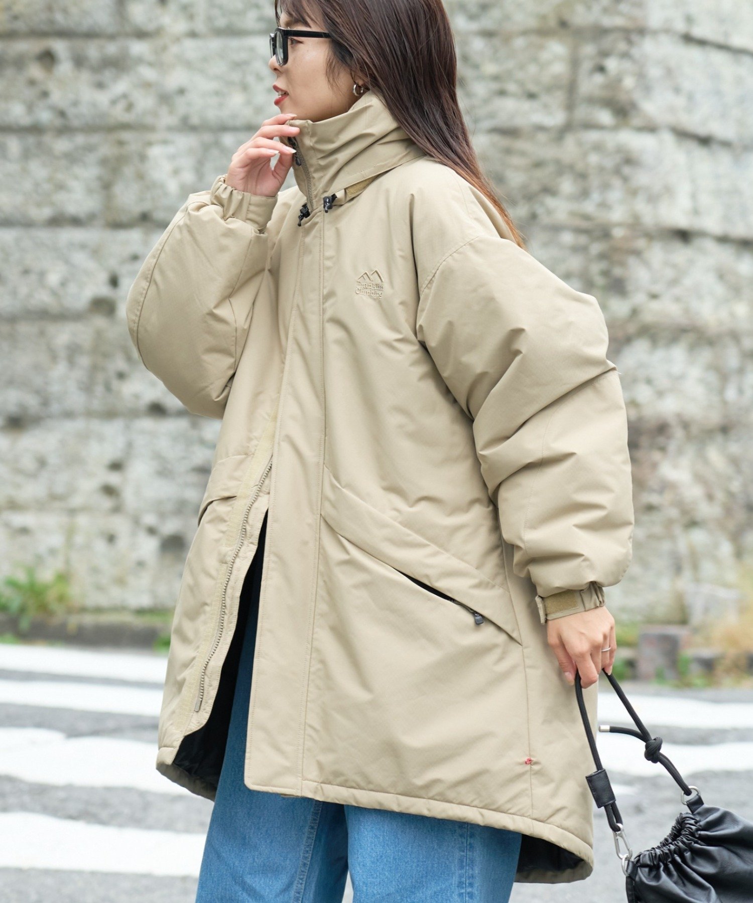 【チャオパニックティピー/CIAOPANIC TYPY】の【Franklin Climbing】ロング丈クライムブロックモンスターパーカー インテリア・キッズ・メンズ・レディースファッション・服の通販 founy(ファニー) 　ファッション　Fashion　レディースファッション　Fashion for Women　トップス・カットソー　Cut & Sew Tops　レディースパーカー・カジュアルフーディー　Casual Hoodies & Sweatshirts　アウトドア　Outdoor Clothing　軽量　Lightweight, Ultra Light　スタンド　Stand Collar, Upright Stand　トレンド　Trend, Trending Now　人気　Popular, Best Seller　パーカー　Hoodie, Parka　防寒　Cold Protection, Winter-Ready　ロング　Long, Long-Length　冬　Winter / This Winter　再入荷　Restock / Back in Stock　おすすめ　Recommended / Our Picks　サンドベージュ|ID: prp329100004758557 ipo3291000000034430175