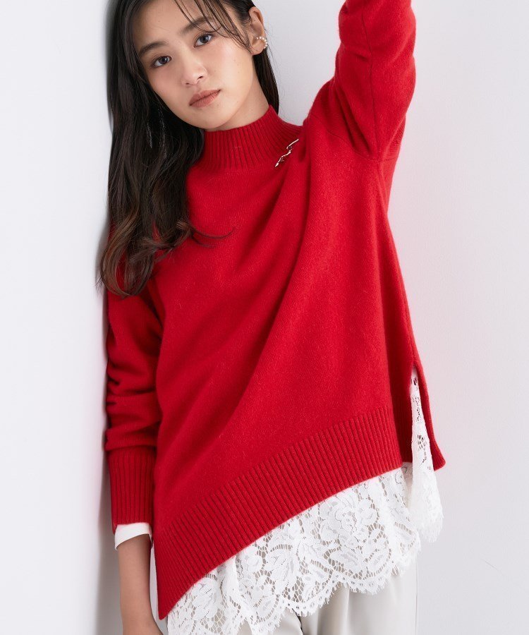 【インディヴィ/INDIVI】の【冬ニット人気NO.1!/カシミヤ混】ミドルゲージハイネックニット インテリア・キッズ・メンズ・レディースファッション・服の通販 founy(ファニー) ファッション Fashion レディースファッション Fashion for Women トップス・カットソー Cut & Sew Tops ニット Knit Tops & Sweaters スマート Smart, Elegant 人気 Popular, Best Seller ハイネック High Neck, Mock Neck ワイド Wide, Wide Fit 冬 Winter / This Winter レッド|ID: prp329100004758559 ipo3291000000034430215