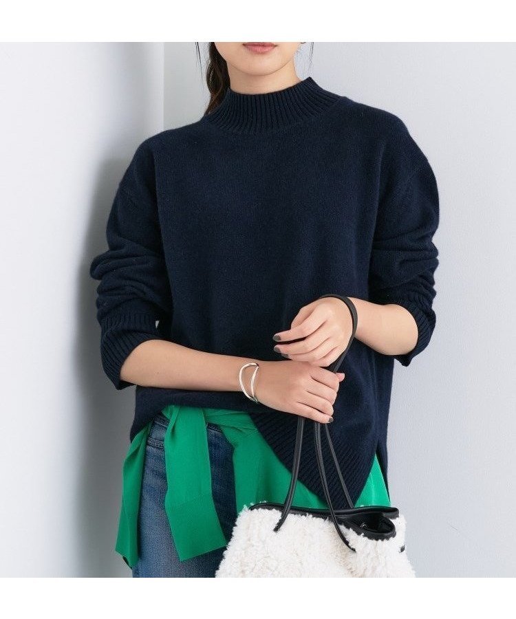 【インディヴィ/INDIVI】の【冬ニット人気NO.1!/カシミヤ混】ミドルゲージハイネックニット インテリア・キッズ・メンズ・レディースファッション・服の通販 founy(ファニー) ファッション Fashion レディースファッション Fashion for Women トップス・カットソー Cut & Sew Tops ニット Knit Tops & Sweaters スマート Smart, Elegant 人気 Popular, Best Seller ハイネック High Neck, Mock Neck ワイド Wide, Wide Fit 冬 Winter / This Winter ネイビー|ID: prp329100004758559 ipo3291000000034430219