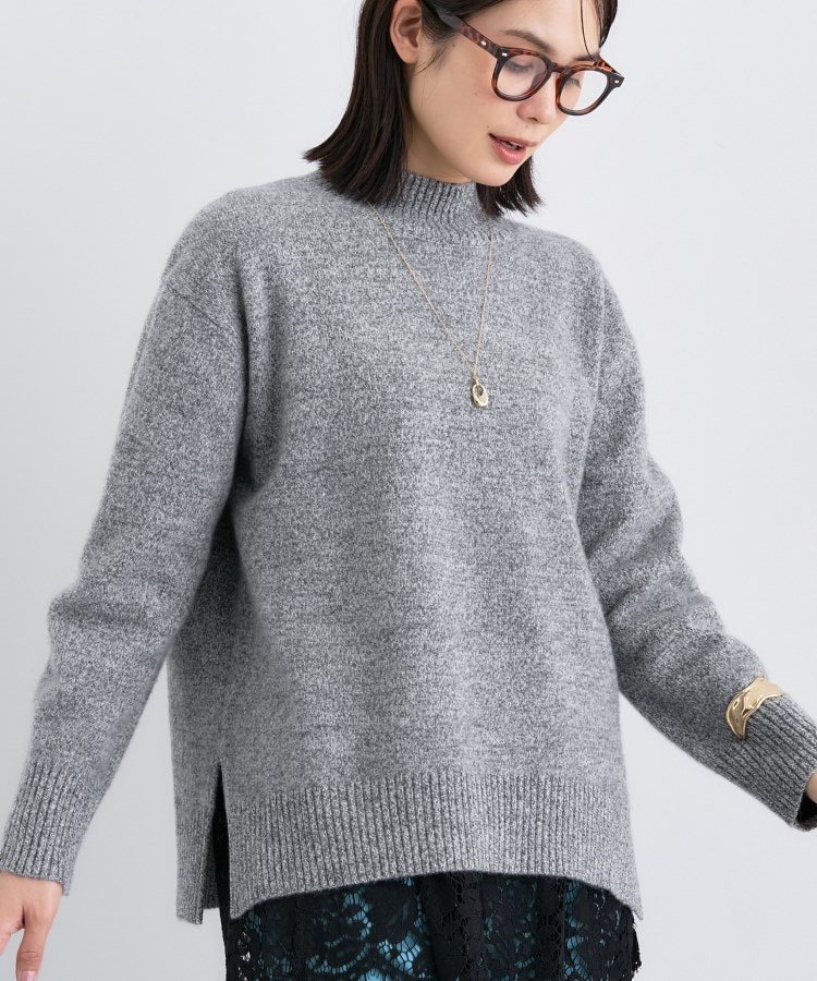 【インディヴィ/INDIVI】の【冬ニット人気NO.1!/カシミヤ混】ミドルゲージハイネックニット インテリア・キッズ・メンズ・レディースファッション・服の通販 founy(ファニー) ファッション Fashion レディースファッション Fashion for Women トップス・カットソー Cut & Sew Tops ニット Knit Tops & Sweaters スマート Smart, Elegant 人気 Popular, Best Seller ハイネック High Neck, Mock Neck ワイド Wide, Wide Fit 冬 Winter / This Winter チャコールグレー|ID: prp329100004758559 ipo3291000000034430223