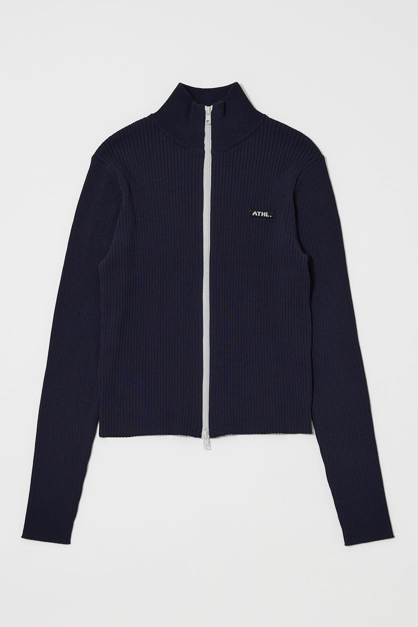 【マウジー/moussy】のBI COLOR MIDDLE NECKトップス インテリア・キッズ・メンズ・レディースファッション・服の通販 founy(ファニー) 　ファッション　Fashion　レディースファッション　Fashion for Women　トップス・カットソー　Cut & Sew Tops　おすすめ　Recommended / Our Picks　インナー　Innerwear　シンプル　Simple, Minimal　ジップ　Zip, Zipper　スポーティ　Sporty, Casual Athletic　スラックス　Slacks, Dress Pants　ミックス　Mix, Mixed Style　ワンポイント　One Point, Statement Accent　人気　Popular, Best Seller　再入荷　Restock / Back in Stock　NVY|ID: prp329100004758582 ipo3291000000034450820