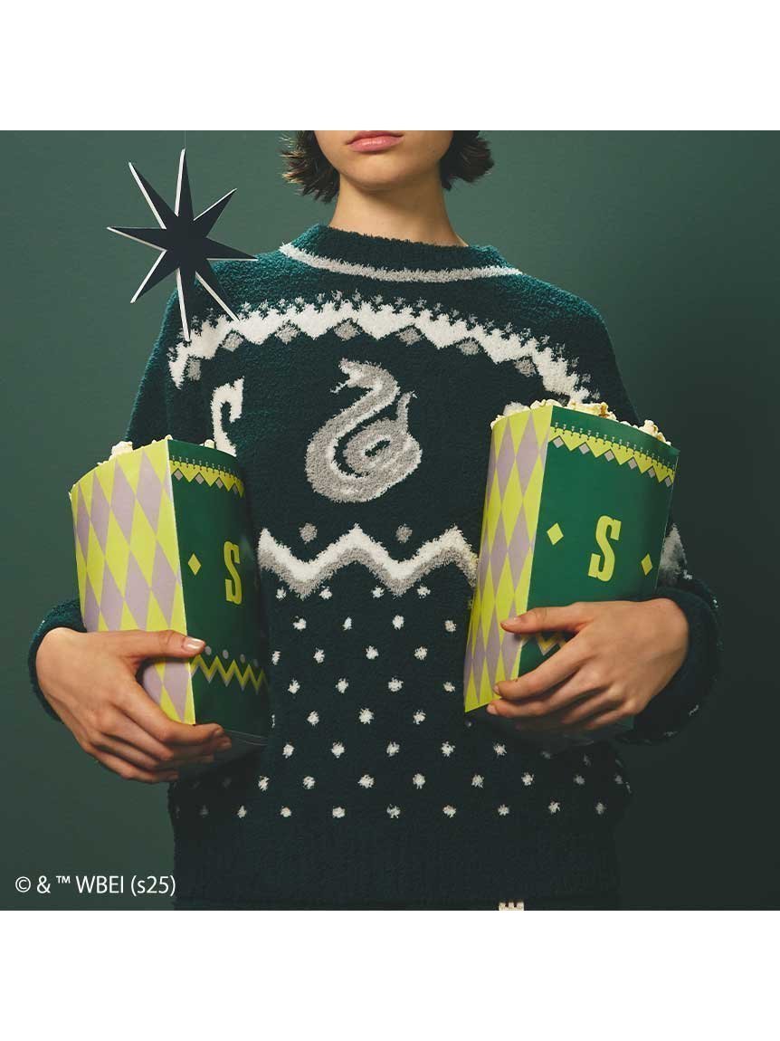 【スナイデル ホーム/SNIDEL HOME】の【ハリー・ポッター】ニットプルオーバー インテリア・キッズ・メンズ・レディースファッション・服の通販 founy(ファニー) 　ファッション　Fashion　レディースファッション　Fashion for Women　トップス・カットソー　Cut & Sew Tops　ニット　Knit Tops & Sweaters　カジュアルプルオーバー・ニットトップス　Pullovers & Knit Tops / Casual Pullovers　イエロー　Yellow　キャラクター　Character, Licensed Characters　スマート　Smart, Elegant　トレンド　Trend, Trending Now　人気　Popular, Best Seller　フロント　Front, Front Design　メンズ　Men's, Menswear　モチーフ　Motif, Design Theme　ロング　Long, Long-Length　冬　Winter / This Winter　ホリデーシーズン　Holiday Season　GRN[024]|ID: prp329100004758588 ipo3291000000035080946