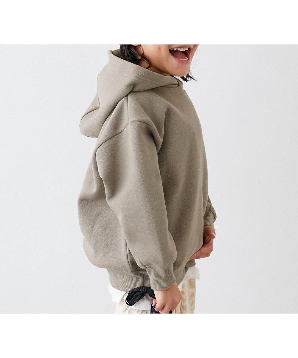 【デビロック/devirock / KIDS】のビッグシルエット 裏起毛プルパーカー プルパーカー パーカー トップス 25AW インテリア・キッズ・メンズ・レディースファッション・服の通販 founy(ファニー) 　ファッション　Fashion　キッズファッション　Fashion for Kids　トップス・カットソー　Cut & Sew Tops　シンプル　Simple, Minimal　トレンド　Trend, Trending Now　パーカー　Hoodie, Parka　ビッグ　Big, Oversized　おすすめ　Recommended / Our Picks　2025年　2025　2025-2026秋冬・A/W　Autumn/Winter 2025–26 AW25–26　Dグレージュ|ID: prp329100004758594 ipo3291000000034670217