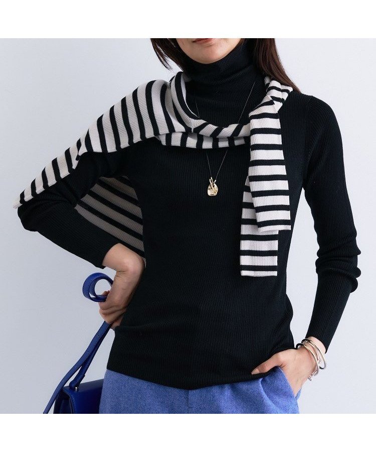 【インディヴィ/INDIVI】の【洗える/毛玉になりにくい】エクストラファインウール リブタートルニット インテリア・キッズ・メンズ・レディースファッション・服の通販 founy(ファニー) 　ファッション　Fashion　レディースファッション　Fashion for Women　トップス・カットソー　Cut & Sew Tops　ニット　Knit Tops & Sweaters　インナー　Innerwear　洗える　Machine Washable　ジャケット　Jacket, Outerwear　スマート　Smart, Elegant　なめらか　Smooth, Silky Texture　A/W・秋冬　Autumn/Winter　エレガント 上品　Elegant　ブラック|ID: prp329100004758628 ipo3291000000034516357