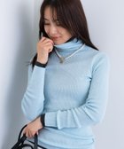 【インディヴィ/INDIVI】の【洗える/毛玉になりにくい】エクストラファインウール リブタートルニット 人気、トレンドファッション・服の通販 founy(ファニー) ファッション Fashion レディースファッション Fashion for Women トップス・カットソー Cut & Sew Tops ニット Knit Tops & Sweaters インナー Innerwear 洗える Machine Washable ジャケット Jacket, Outerwear スマート Smart, Elegant なめらか Smooth, Silky Texture A/W・秋冬 Autumn/Winter エレガント 上品 Elegant thumbnail サックスブルー|ID: prp329100004758628 ipo3291000000034516360