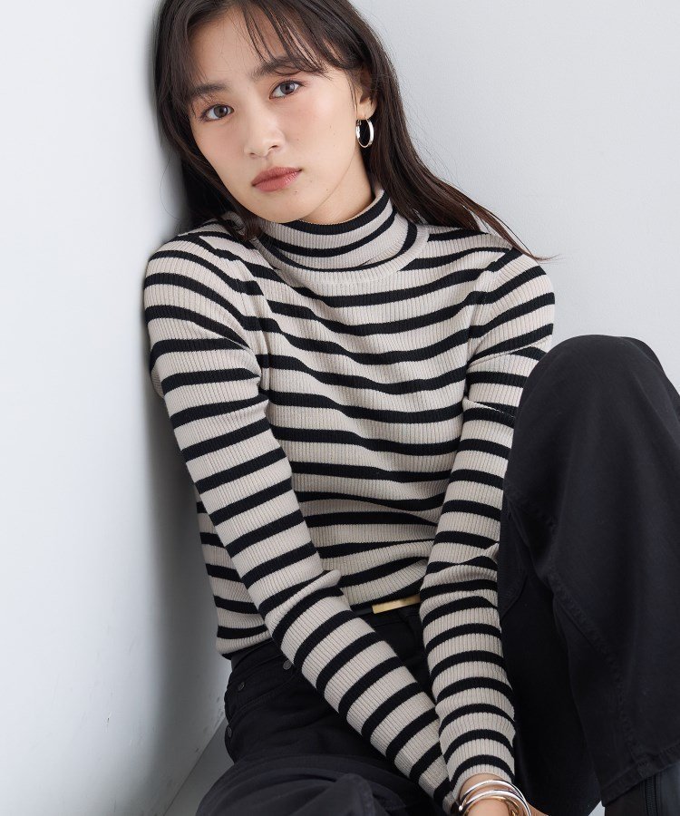 【インディヴィ/INDIVI】の【洗える/毛玉になりにくい】エクストラファインウール リブタートルニット インテリア・キッズ・メンズ・レディースファッション・服の通販 founy(ファニー) 　ファッション　Fashion　レディースファッション　Fashion for Women　トップス・カットソー　Cut & Sew Tops　ニット　Knit Tops & Sweaters　インナー　Innerwear　洗える　Machine Washable　ジャケット　Jacket, Outerwear　スマート　Smart, Elegant　なめらか　Smooth, Silky Texture　A/W・秋冬　Autumn/Winter　エレガント 上品　Elegant　ライトベージュ|ID: prp329100004758628 ipo3291000000034516362