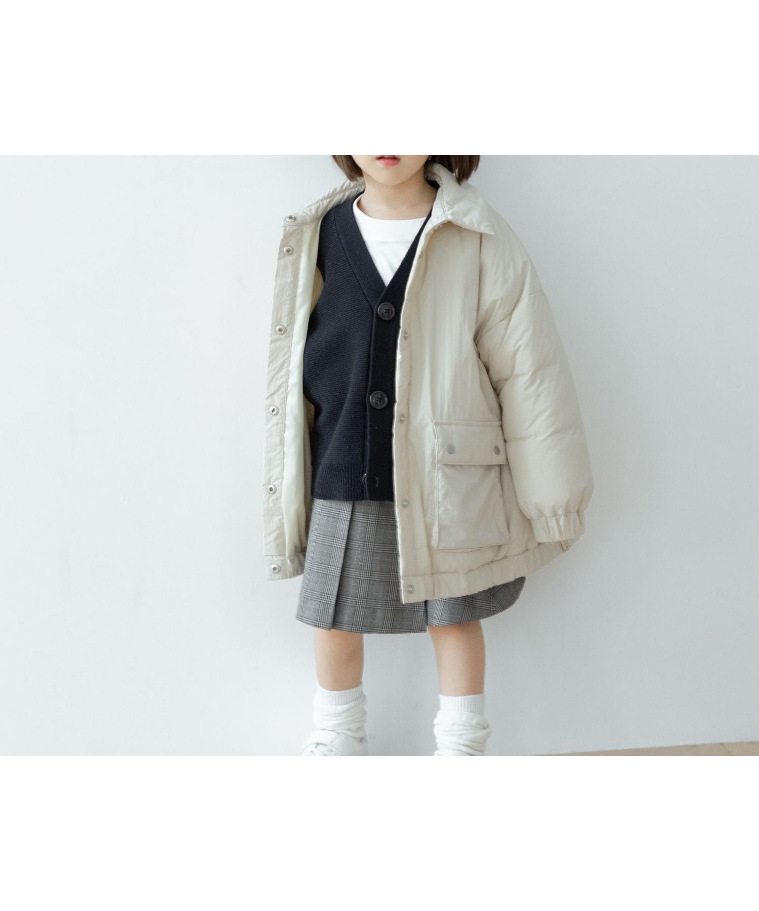 【ローリーズファーム/LOWRYS FARM / KIDS】のエアサーマルコーチジャケット 人気、トレンドファッション・服の通販 founy(ファニー) 　ファッション　Fashion　キッズファッション　Fashion for Kids　アウター　Coat Outerwear /Kids　ダウン　Down, Puffer　ドローコード　Drawcord, Drawstring Cord　フラップ　Flap, Flap Pocket　ポケット　Pocket, Pocket Detail　 other-1|ID: prp329100004758633 ipo3291000000034625010