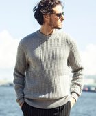【シフォン/SHIFFON / MEN】の【直営店・WEB限定】 AKM Contemporary(エイケイエムコンテンポラリー)カシミヤブレンド ブロッキングプルオーバーコットンニット 人気、トレンドファッション・服の通販 founy(ファニー) ファッション Fashion メンズファッション Fashion for Men トップス・カットソー Cut & Sew Tops ニット・セーター / 定番トップス Knit Tops & Sweaters アクリル Acrylic Material ジャケット Jacket, Outerwear パーカー Hoodie, Parka ブロッキング Color Blocking, Panel Design リラックス Relax, Relaxed Fit ワッフル Waffle, Waffle Knit thumbnail gray|ID: prp329100004758700 ipo3291000000034573849