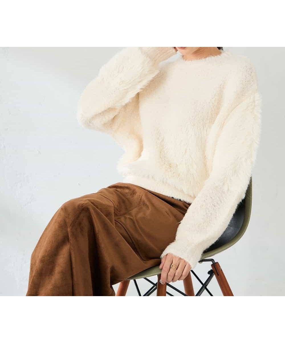 【アー ヴェー ヴェー/a.v.v】のミックスファンシーヤーンニット 人気、トレンドファッション・服の通販 founy(ファニー) 　ファッション　Fashion　レディースファッション　Fashion for Women　トップス・カットソー　Cut & Sew Tops　ニット　Knit Tops & Sweaters　春　Spring　秋　Autumn　シンプル　Simple, Minimal　フェザー　Feather, Feather Detail　ボトム　Bottoms, Lower Wear　冬　Winter / This Winter　再入荷　Restock / Back in Stock　おすすめ　Recommended / Our Picks　夏　Summer　 other-1|ID: prp329100004758742 ipo3291000000034431930