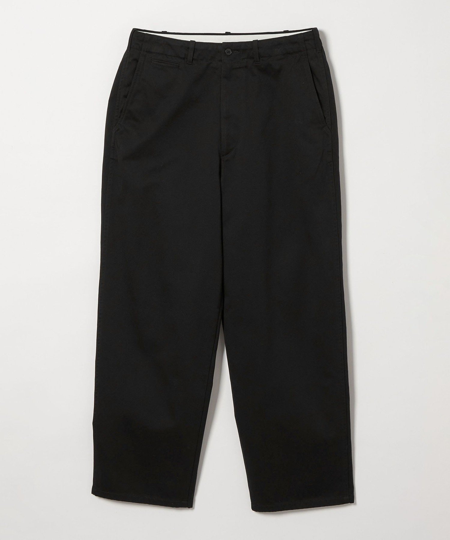 【ビューティ&ユース ユナイテッドアローズ/BEAUTY&YOUTH / UNITED ARROWS / MEN】のSteven Alan ウエポン ニドム アーミー ノープリーツ トラウザーズ インテリア・キッズ・メンズ・レディースファッション・服の通販 founy(ファニー) 　ファッション　Fashion　メンズファッション　Fashion for Men　クラシック　Classic, Timeless Style　コンパクト　Compact, Small Size　シンプル　Simple, Minimal　テーパード　Tapered, Tapered Pants　バランス　Balance, Style Balance　プリーツ　Pleats, Pleated　ミリタリー　Military, Army Style　モダン　Modern, Contemporary　ワイド　Wide, Wide Fit　エレガント 上品　Elegant　BLACK|ID: prp329100004758771 ipo3291000000034432190