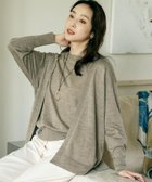 【アンタイトル/UNTITLED】の【アンサンブル可/オフィス/ボタンなし】シルクウールカシミヤ 着流しカーディガン モカブラウン|ID: prp329100004758782 ipo3291000000034432265