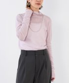 【マイカ ディール/MICA & DEAL】のチュールハイネックT-shirt 人気、トレンドファッション・服の通販 founy(ファニー) ファッション Fashion レディースファッション Fashion for Women トップス・カットソー Cut & Sew Tops シャツ・ブラウス・オフィスカジュアル Elegant Blouses & Button-Ups ロングTシャツ・Tシャツ Longline T-Shirts & Tees インナー Innerwear カットソー Cut and Sewn Top 今季 This Season, Current Season シアー Sheer, See-Through ジャケット Jacket, Outerwear ストレッチ Stretch, Stretchy Fabric チュール Tulip, Tulip Motif ハイネック High Neck, Mock Neck ベーシック Basic, Essential A/W・秋冬 Autumn/Winter おすすめ Recommended / Our Picks エレガント 上品 Elegant thumbnail PINK|ID: prp329100004758796 ipo3291000000034578063