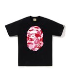 【ア ベイシング エイプ/A BATHING APE】のABC CAMO BIG APE HEAD TEE 人気、トレンドファッション・服の通販 founy(ファニー) ファッション Fashion レディースファッション Fashion for Women インナー Innerwear グラフィック Graphic, Graphic Design ショート Short, Short Length スリーブ Sleeve, Long Sleeve / Short Sleeve フロント Front, Front Design プリント Print, Printed Pattern ラバー Rubber, Rubber Sole 人気 Popular, Best Seller thumbnail BLACK×PINK|ID: prp329100004758857 ipo3291000000034907100
