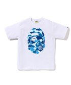 【ア ベイシング エイプ/A BATHING APE】のABC CAMO BIG APE HEAD TEE 人気、トレンドファッション・服の通販 founy(ファニー) ファッション Fashion レディースファッション Fashion for Women インナー Innerwear グラフィック Graphic, Graphic Design ショート Short, Short Length スリーブ Sleeve, Long Sleeve / Short Sleeve フロント Front, Front Design プリント Print, Printed Pattern ラバー Rubber, Rubber Sole 人気 Popular, Best Seller thumbnail WHITE×BLUE|ID: prp329100004758857 ipo3291000000034907103
