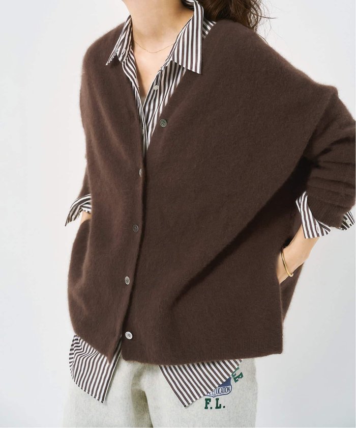 【スピック&スパン/Spick & Span】のフォックスウールミックス2WAYカーディガン インテリア・キッズ・メンズ・レディースファッション・服の通販 founy(ファニー) https://founy.com/ ファッション Fashion レディースファッション Fashion for Women トップス・カットソー Cut & Sew Tops カーディガン・羽織り Layered Style Cardigans カーディガン Cardigan, Knitwear シンプル Simple, Minimal スリット Slit, Slit Detail フォックス Fox, Fox Fur ルーズ Loose, Oversized |ID: prp329100004758918 ipo3291000000034773415