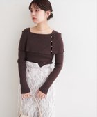 【ナチュラルクチュール/natural couture】のオフショルデザインニット 人気、トレンドファッション・服の通販 founy(ファニー) ファッション Fashion レディースファッション Fashion for Women トップス・カットソー Cut & Sew Tops ニット Knit Tops & Sweaters シンプル Simple, Minimal デニム Denim, Jeans Material フェミニン Feminine, Girly フレア Flare, Flared ワイド Wide, Wide Fit 再入荷 Restock / Back in Stock おすすめ Recommended / Our Picks エレガント 上品 Elegant 2025年 2025 2025-2026秋冬・A/W Autumn/Winter 2025–26 AW25–26 thumbnail ブラウン|ID: prp329100004758937 ipo3291000000034833283