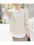 【コカ/COCA】の【新色追加】ふあふあヤク風Vネックプルオーバーニット Lt.beige|ID: prp329100004759091 ipo3291000000034435022