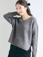 【コカ/COCA】の【新色追加】ふあふあヤク風Vネックプルオーバーニット Charcoal|ID: prp329100004759091 ipo3291000000034435033
