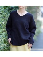 【コカ/COCA】の【新色追加】ふあふあヤク風Vネックプルオーバーニット Navy|ID: prp329100004759091 ipo3291000000034435048