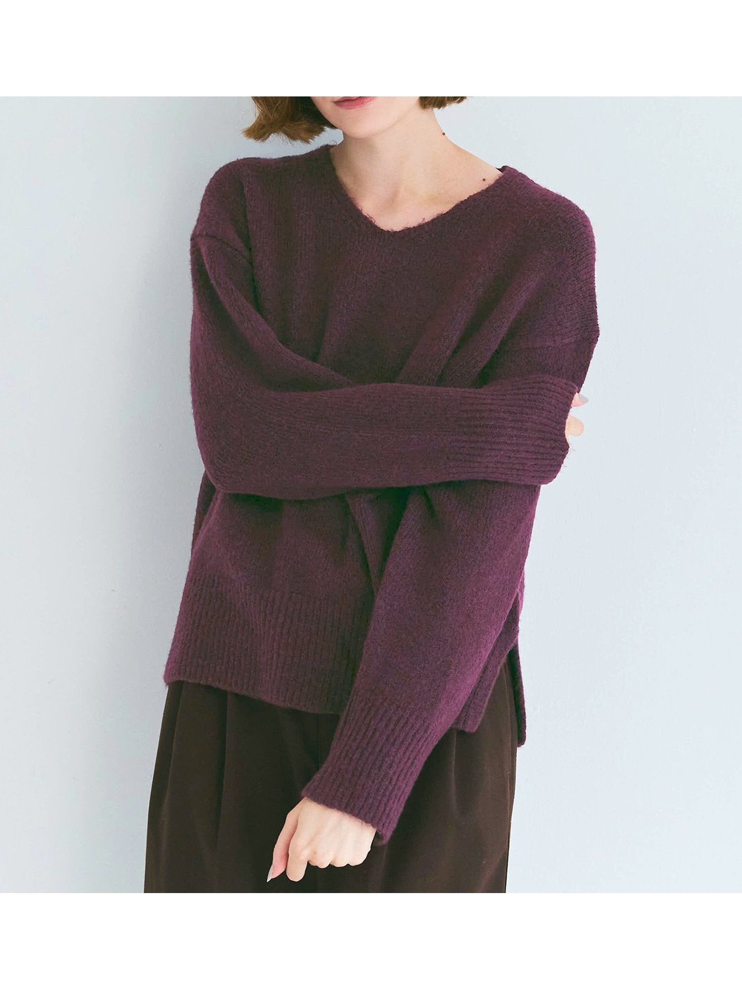 【コカ/COCA】の【新色追加】ふあふあヤク風Vネックプルオーバーニット インテリア・キッズ・メンズ・レディースファッション・服の通販 founy(ファニー) ファッション Fashion レディースファッション Fashion for Women トップス・カットソー Cut & Sew Tops ニット Knit Tops & Sweaters カジュアルプルオーバー・ニットトップス Pullovers & Knit Tops / Casual Pullovers Vネックトップス V-Neck Tops / V-Cut Neckline Shirts アクセサリー Fashion Accessories ウォッシャブル Machine Washable ショルダー Shoulder, Shoulder Strap シンプル Simple, Minimal ストレッチ Stretch, Stretchy Fabric スラックス Slacks, Dress Pants スリット Slit, Slit Detail デニム Denim, Jeans Material ドロップ Drop Shoulder, Dropped Style 定番 Standard, Basic Item 長袖 Long Sleeve, Full Sleeve フレア Flare, Flared ポケット Pocket, Pocket Detail 無地 Plain, Solid Color リラックス Relax, Relaxed Fit エレガント 上品 Elegant 2025年 2025 2025-2026秋冬・A/W Autumn/Winter 2025–26 AW25–26 Wine|ID: prp329100004759091 ipo3291000000034435057