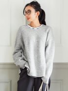【コカ/COCA】の【新色追加】ふあふあヤク風Vネックプルオーバーニット Lt.gray|ID: prp329100004759091 ipo3291000000034435060