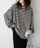 【ラジュール/Lajour】のワッフルルーズTシャツ 人気、トレンドファッション・服の通販 founy(ファニー) ファッション Fashion レディースファッション Fashion for Women トップス・カットソー Cut & Sew Tops シャツ・ブラウス・オフィスカジュアル Elegant Blouses & Button-Ups ロングTシャツ・Tシャツ Longline T-Shirts & Tees おすすめ Recommended / Our Picks フェミニン Feminine, Girly ボーダー Border, Stripe ルーズ Loose, Oversized ワッフル Waffle, Waffle Knit 定番 Standard, Basic Item thumbnail 長袖グレー|ID: prp329100004759108 ipo3291000000034435229