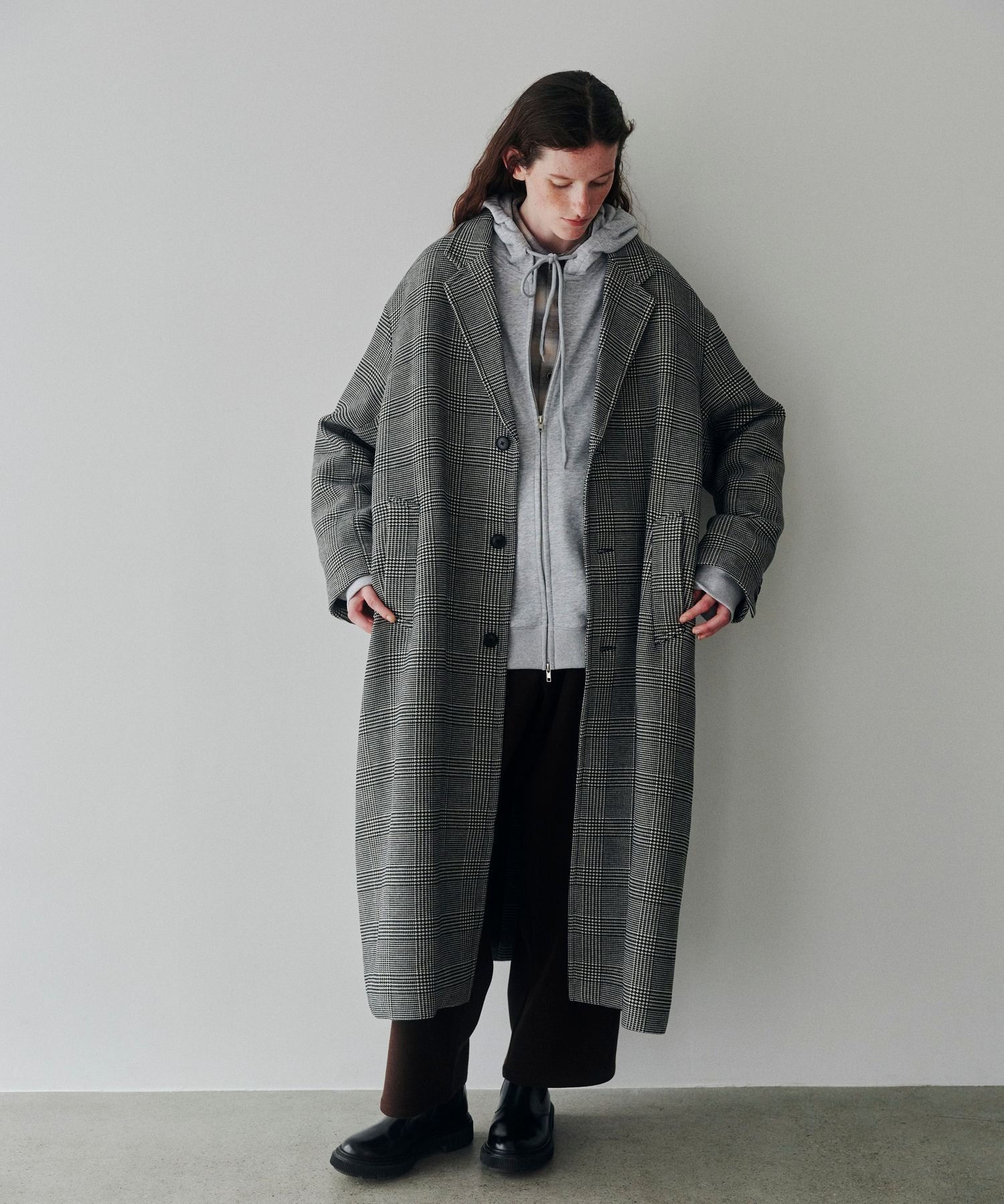 【ローリーズファーム/LOWRYS FARM】のウールライクチェスターコート インテリア・キッズ・メンズ・レディースファッション・服の通販 founy(ファニー) 　ファッション　Fashion　レディースファッション　Fashion for Women　アウター　Coat / Outerwear Collection　コート・ロングコート・ピーコート　Long Coats, Peacoats & More　チェスターコート・ロング丈アウター　Chester Coats / Chesterfield Long Coats　おすすめ　Recommended / Our Picks　スウェット / スエット　Sweatshirt, Sweatwear　セットアップ　Set-Up, Coordinated Outfit　チェック　Check, Plaid, Tartan　フェイス　Face, Facial Design　ロング　Long, Long-Length　チェック10|ID: prp329100004759156 ipo3291000000034619739