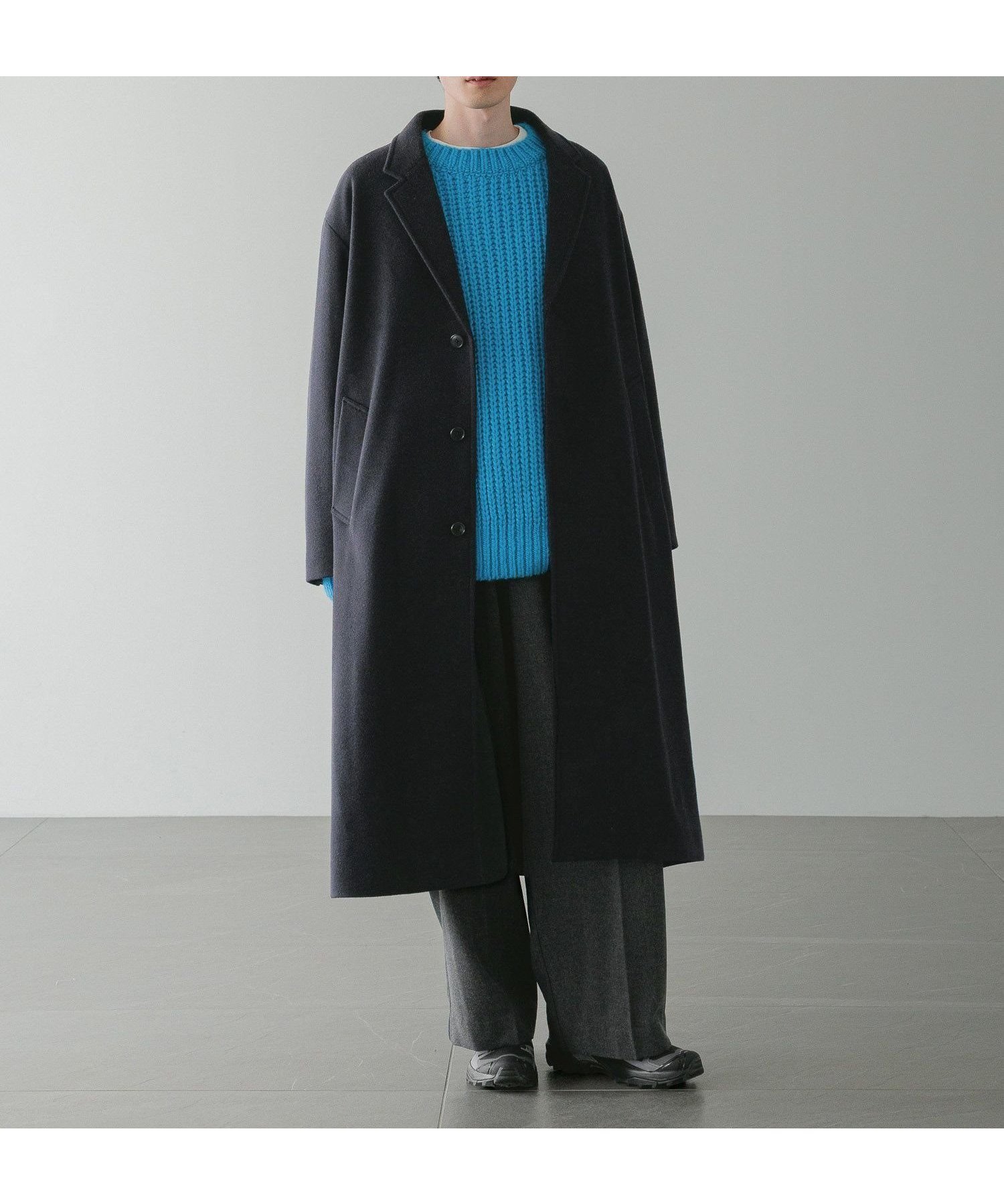 【ローリーズファーム/LOWRYS FARM】のウールライクチェスターコート インテリア・キッズ・メンズ・レディースファッション・服の通販 founy(ファニー) 　ファッション　Fashion　レディースファッション　Fashion for Women　アウター　Coat / Outerwear Collection　コート・ロングコート・ピーコート　Long Coats, Peacoats & More　チェスターコート・ロング丈アウター　Chester Coats / Chesterfield Long Coats　おすすめ　Recommended / Our Picks　スウェット / スエット　Sweatshirt, Sweatwear　セットアップ　Set-Up, Coordinated Outfit　チェック　Check, Plaid, Tartan　フェイス　Face, Facial Design　ロング　Long, Long-Length　ネイビー88|ID: prp329100004759156 ipo3291000000034619741