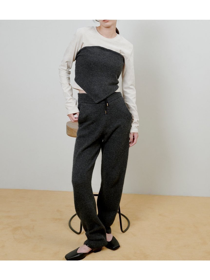 【ミースロエ/MIESROHE】のソフトシャギーイージーニットPT インテリア・キッズ・メンズ・レディースファッション・服の通販 founy(ファニー) 　ファッション　Fashion　レディースファッション　Fashion for Women　トップス・カットソー　Cut & Sew Tops　ニット　Knit Tops & Sweaters　スタイリッシュ　Stylish, Fashionable　スマート　Smart, Elegant　セットアップ　Set-Up, Coordinated Outfit　GRY[006]|ID: prp329100004759159 ipo3291000000034435702