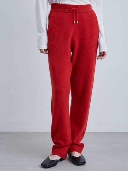 【ミースロエ/MIESROHE】のソフトシャギーイージーニットPT インテリア・キッズ・メンズ・レディースファッション・服の通販 founy(ファニー) 　ファッション　Fashion　レディースファッション　Fashion for Women　トップス・カットソー　Cut & Sew Tops　ニット　Knit Tops & Sweaters　スタイリッシュ　Stylish, Fashionable　スマート　Smart, Elegant　セットアップ　Set-Up, Coordinated Outfit　RED[046]|ID: prp329100004759159 ipo3291000000034435705