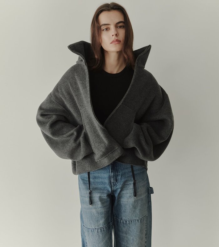 【ルシェル ブルー/LE CIEL BLEU】のジップアップダブルフェイスブルゾン / Zip-Up Double-Face Blouson インテリア・キッズ・メンズ・レディースファッション・服の通販 founy(ファニー) https://founy.com/ ファッション Fashion レディースファッション Fashion for Women アウター Coat / Outerwear Collection ブルゾンジャケット・スポーティアウター Blouson Jackets クール Cool, Chic フィット Fit, Slim Fit フレア Flare, Flared ブルゾン Blouson, Bomber Jacket エレガント 上品 Elegant 冬 Winter / This Winter |ID: prp329100004759171 ipo3291000000034518788