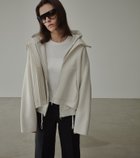 【ルシェル ブルー/LE CIEL BLEU】のジップアップダブルフェイスブルゾン / Zip-Up Double-Face Blouson オフホワイト|ID: prp329100004759171 ipo3291000000034518791