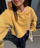 【パルグループ/PAL GROUP】の【Ciaopanic】ネック刺 ピグメントショートスウェット 人気、トレンドファッション・服の通販 founy(ファニー) ファッション Fashion レディースファッション Fashion for Women トップス・カットソー Cut & Sew Tops レディースパーカー・カジュアルフーディー Casual Hoodies & Sweatshirts スウェット・クルーネックトップス Sweatshirts & Crewnecks / Relaxed Fit Sweat Tops ショート Short, Short Length シンプル Simple, Minimal スポーティ Sporty, Casual Athletic デニム Denim, Jeans Material バランス Balance, Style Balance ワイド Wide, Wide Fit 再入荷 Restock / Back in Stock おすすめ Recommended / Our Picks thumbnail イエロー|ID: prp329100004759188 ipo3291000000034487623