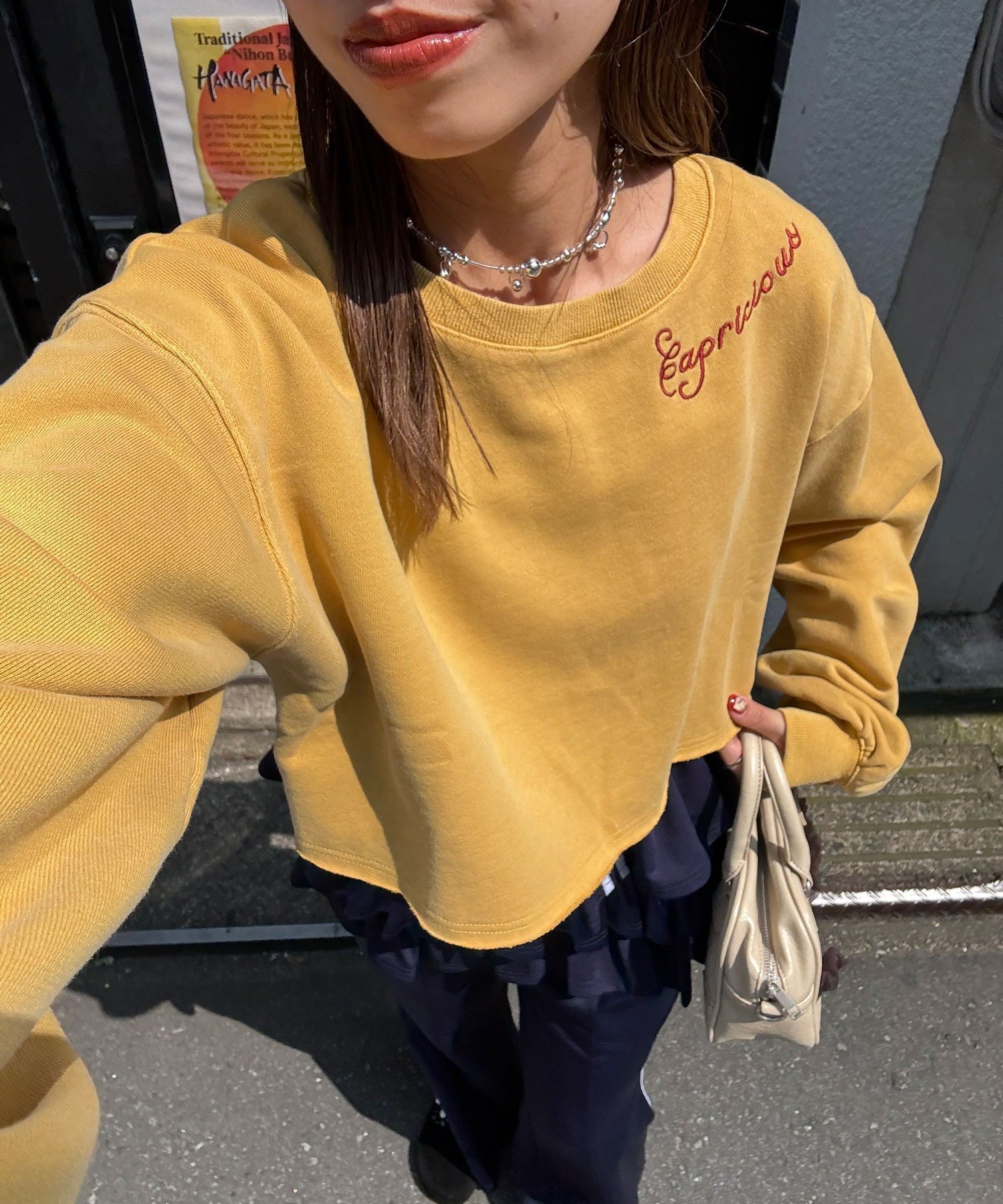 【パルグループ/PAL GROUP】の【Ciaopanic】ネック刺 ピグメントショートスウェット インテリア・キッズ・メンズ・レディースファッション・服の通販 founy(ファニー) 　ファッション　Fashion　レディースファッション　Fashion for Women　トップス・カットソー　Cut & Sew Tops　レディースパーカー・カジュアルフーディー　Casual Hoodies & Sweatshirts　スウェット・クルーネックトップス　Sweatshirts & Crewnecks / Relaxed Fit Sweat Tops　ショート　Short, Short Length　シンプル　Simple, Minimal　スポーティ　Sporty, Casual Athletic　デニム　Denim, Jeans Material　バランス　Balance, Style Balance　ワイド　Wide, Wide Fit　再入荷　Restock / Back in Stock　おすすめ　Recommended / Our Picks　イエロー|ID: prp329100004759188 ipo3291000000034487623