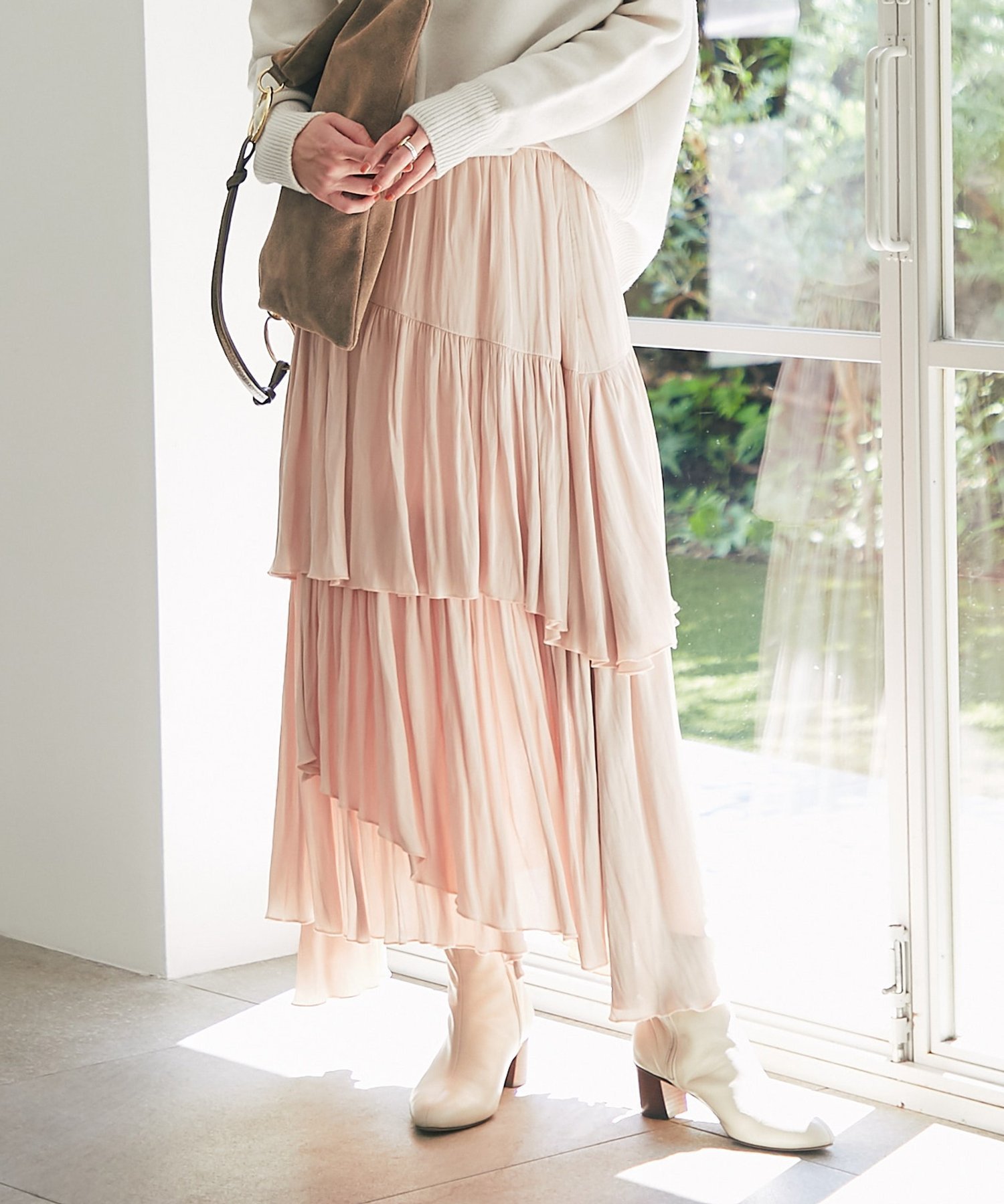 【ラブティックボンボン/La boutique BonBon】の【新色追加!miki監修・3サイズあり】イレヘムティアードスカート インテリア・キッズ・メンズ・レディースファッション・服の通販 founy(ファニー) 　ファッション　Fashion　レディースファッション　Fashion for Women　スカート　Skirts　ティアードスカート　Tiered Skirts　ギャザー　Gathered, Ruffled　スニーカー　Sneakers, Trainers　ティアード　Tiered, Tiered Style　なめらか　Smooth, Silky Texture　人気　Popular, Best Seller　ポケット　Pocket, Pocket Detail　おすすめ　Recommended / Our Picks　エレガント 上品　Elegant　ピンク|ID: prp329100004759210 ipo3291000000034577405