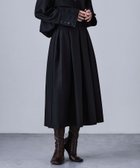 【ビーフラット/bflat】のヘザーツイルタックスカート ブラック|ID: prp329100004759231 ipo3291000000034598016