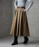 【ビーフラット/bflat】のヘザーツイルタックスカート ベージュ|ID: prp329100004759231 ipo3291000000034598018