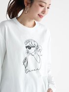 【ヴァン/Vin】のレディモチーフ刺繍長袖Tシャツ 人気、トレンドファッション・服の通販 founy(ファニー) ファッション Fashion レディースファッション Fashion for Women トップス・カットソー Cut & Sew Tops シャツ・ブラウス・オフィスカジュアル Elegant Blouses & Button-Ups ロングTシャツ・Tシャツ Longline T-Shirts & Tees インナー Innerwear フェミニン Feminine, Girly モチーフ Motif, Design Theme 夏 Summer 長袖 Long Sleeve, Full Sleeve thumbnail オフホワイト|ID: prp329100004759242 ipo3291000000034621572