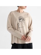 【ヴァン/Vin】のレディモチーフ刺繍長袖Tシャツ 人気、トレンドファッション・服の通販 founy(ファニー) ファッション Fashion レディースファッション Fashion for Women トップス・カットソー Cut & Sew Tops シャツ・ブラウス・オフィスカジュアル Elegant Blouses & Button-Ups ロングTシャツ・Tシャツ Longline T-Shirts & Tees インナー Innerwear フェミニン Feminine, Girly モチーフ Motif, Design Theme 夏 Summer 長袖 Long Sleeve, Full Sleeve thumbnail ベージュ|ID: prp329100004759242 ipo3291000000034621574