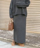 【アイテムズアーバンリサーチ/ITEMS URBAN RESEARCH】のニットロングスカート チャコールグレー|ID: prp329100004759259 ipo3291000000034652069