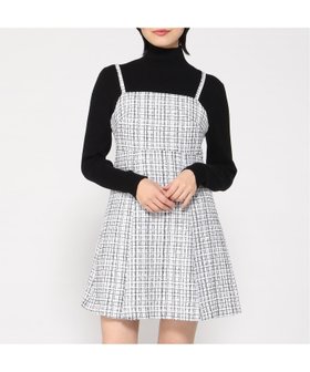 【イング/INGNI】 INGNI/BackレースUPツイードミニキャミOP人気、トレンドファッション・服の通販 founy(ファニー) ファッション Fashion レディースファッション Fashion for Women トップス・カットソー Cut & Sew Tops キャミソール&ノースリーブ Camisoles & Sleeveless Tops レース Lace, Lace Fabric |ID:prp329100004759277