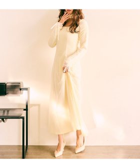 【ロイヤルパーティー/ROYAL PARTY】のチョーカー付レイヤードチュールニットソーワンピース 人気、トレンドファッション・服の通販 founy(ファニー) ファッション Fashion レディースファッション Fashion for Women ワンピース Dresses ギャザー Gathered, Ruffled スリーブ Sleeve, Long Sleeve / Short Sleeve チュール Tulip, Tulip Motif チョーカー Tulle, Mesh Fabric ドローストリング Drawstring, Pull Cord フレア Flare, Flared |ID:prp329100004759289