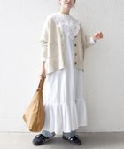 【シップス フォー ウィメン/SHIPS】のbon_meur 洗濯機可能 レース ビッグカラー ギャザー パフ シャツワンピース ホワイト|ID: prp329100004759302 ipo3291000000035152408