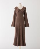 【ナイスクラップ/NICE CLAUP】の襟付き金ボタンニットロングワンピース 人気、トレンドファッション・服の通販 founy(ファニー) ファッション Fashion レディースファッション Fashion for Women ワンピース Dresses カーディガン Cardigan, Knitwear ガーリー Girly, Feminine Style シンプル Simple, Minimal フェミニン Feminine, Girly ロング Long, Long-Length 冬 Winter / This Winter おすすめ Recommended / Our Picks 2025年 2025 2025-2026秋冬・A/W Autumn/Winter 2025–26 AW25–26 thumbnail ブラウン|ID: prp329100004759309 ipo3291000000034437133