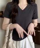 【アミュレット/Amulet】の【Amulet】プレス加工デザインTシャツ ダークグレー|ID: prp329100004759317 ipo3291000000034437212