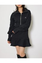 【リエンダ/rienda】のティアードペプラムワンピース 人気、トレンドファッション・服の通販 founy(ファニー) ファッション Fashion レディースファッション Fashion for Women ワンピース Dresses シェイプ Shape, Slim Fit スウェット / スエット Sweatshirt, Sweatwear ダウン Down, Puffer ペプラム Peplum, Flared Hem 防寒 Cold Protection, Winter-Ready リラックス Relax, Relaxed Fit ロング Long, Long-Length 再入荷 Restock / Back in Stock thumbnail BLK|ID: prp329100004759329 ipo3291000000034551009